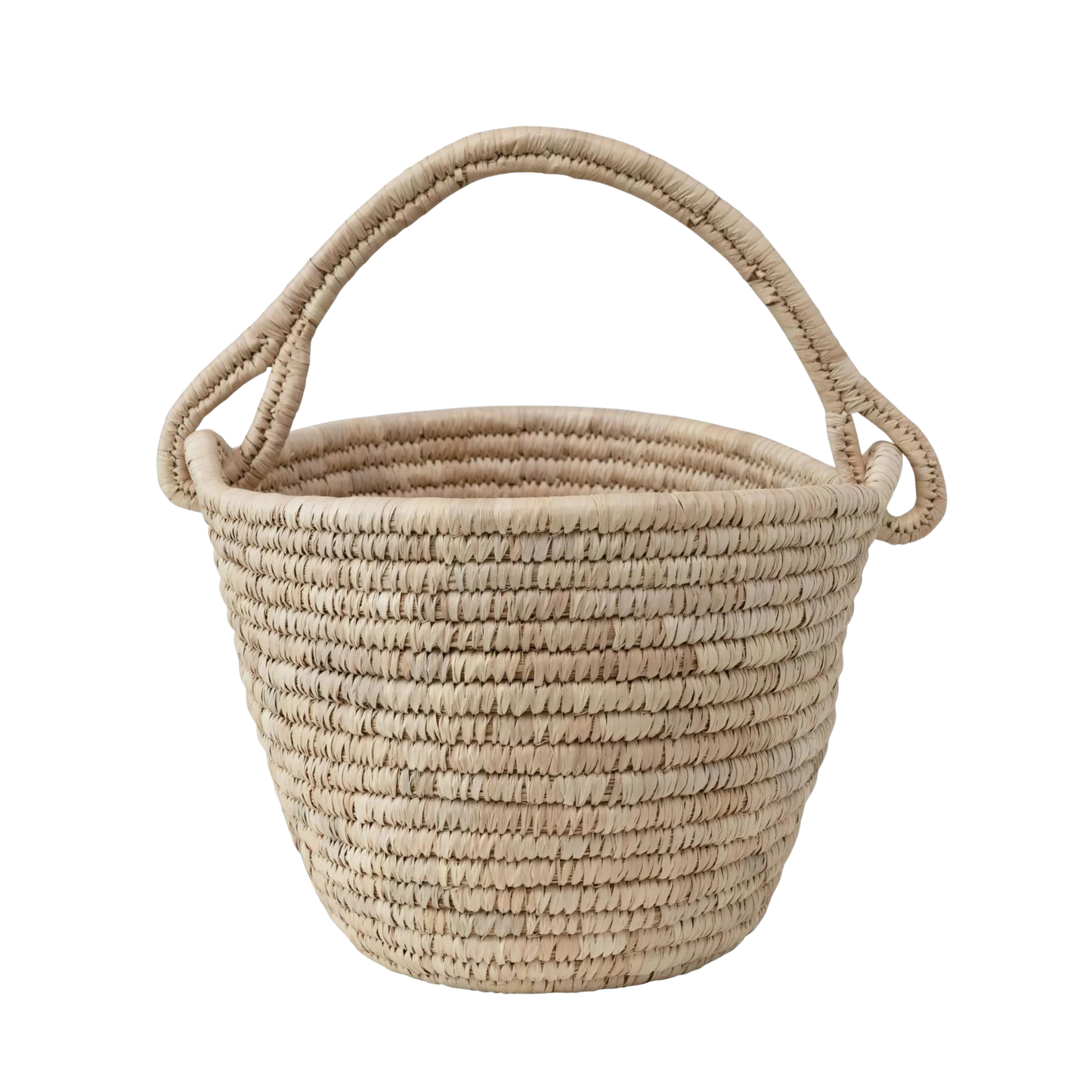 Creative Co-Op Hand Woven Basket with Handle