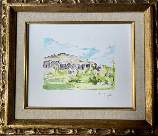 Cliffs at Victory Ranch Original Watercolor Art
