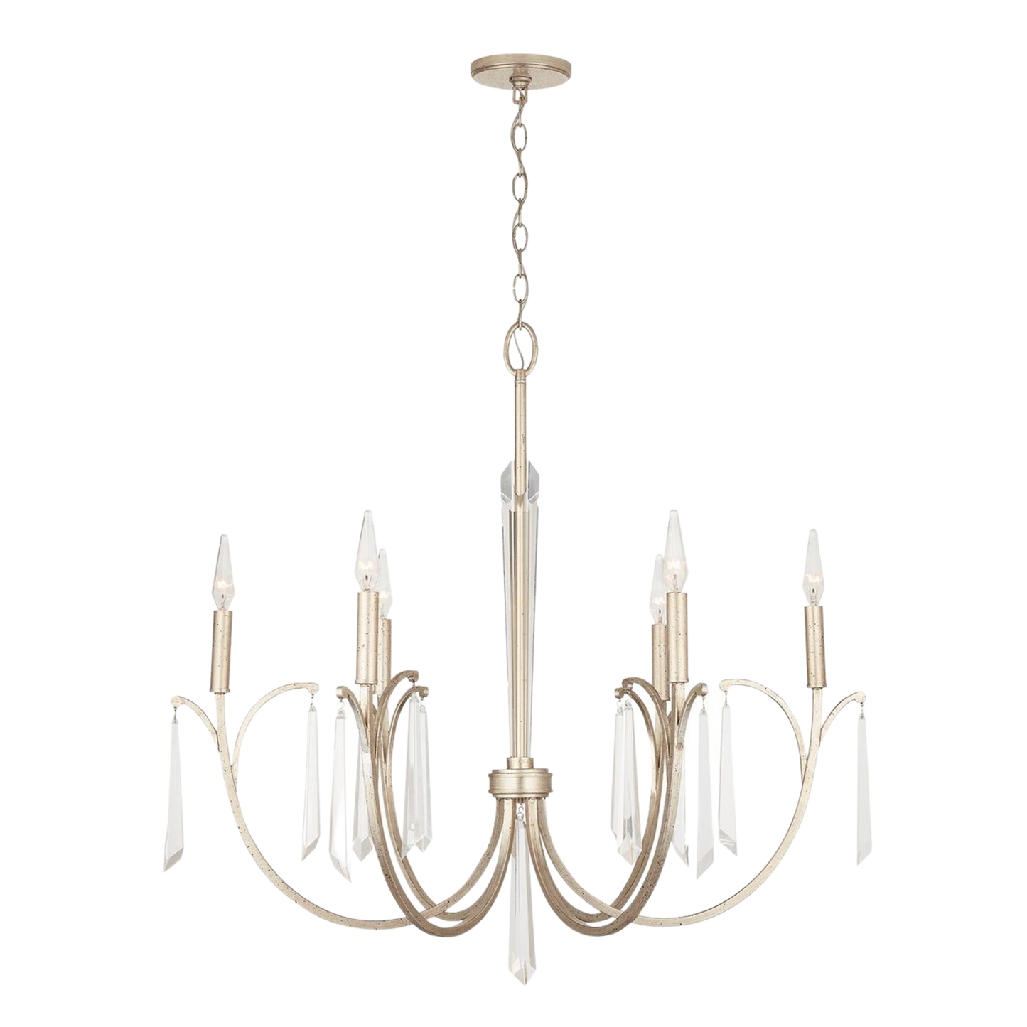 Capital Lighting Gwyneth 6 Light Crystal Chandelier