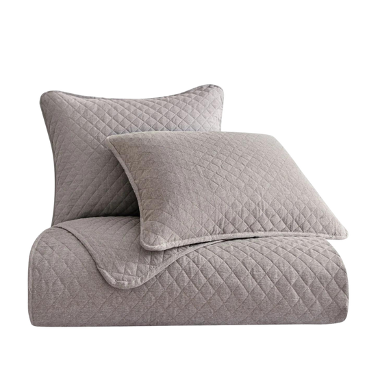 Hi-End Accents Anna Diamond Quilted Linen Coverlet